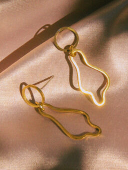 Kolczyki Soffia mosiądz