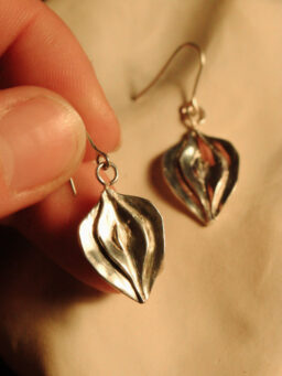 Kolczyki Physalis srebro 925