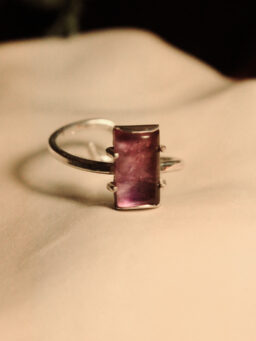 Pierścionek z ametystem - srebro 925