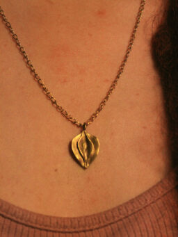 Naszyjnik Physalis mosiądz