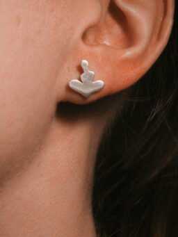 Kolczyki Jestem srebro 925